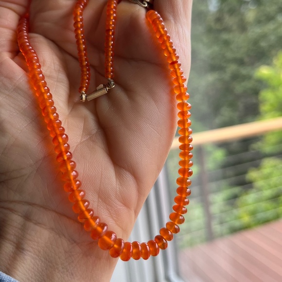 Gemisphere Carnelian Precious Revitalizing Your Being Necklace 17.5" 63.82 ct - Picture 2 of 4